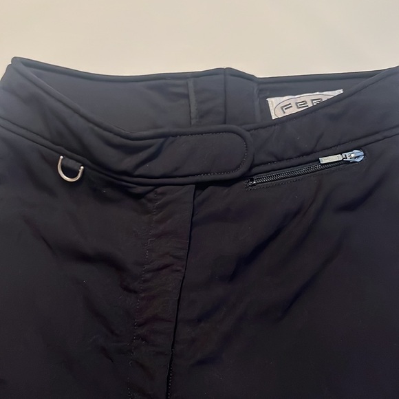 Fera Internationale Black Vintage Ski Pants with Stirrups Size 12 - Picture 7 of 11